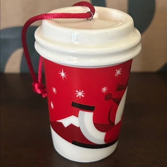 🎄Starbucks Sleigh Ride Holiday Cup Ceramic Ornament - Picture 4 of 7